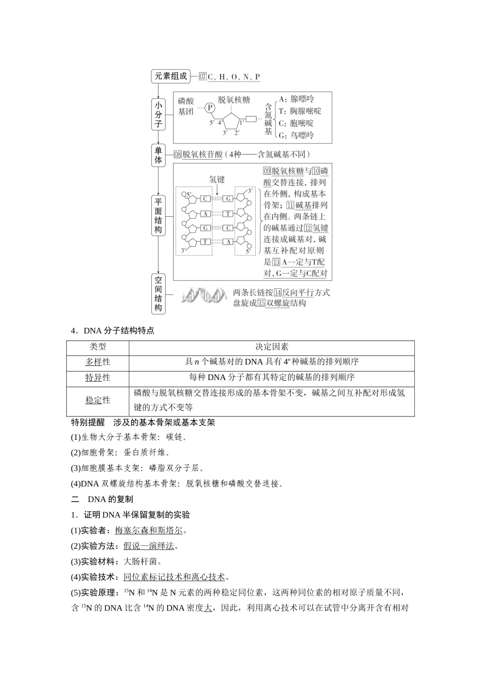2026《金版教程》高考复习方案生物经典单选版-第五单元 第2课时 DNA的结构和复制、基因的本质.docx_第2页