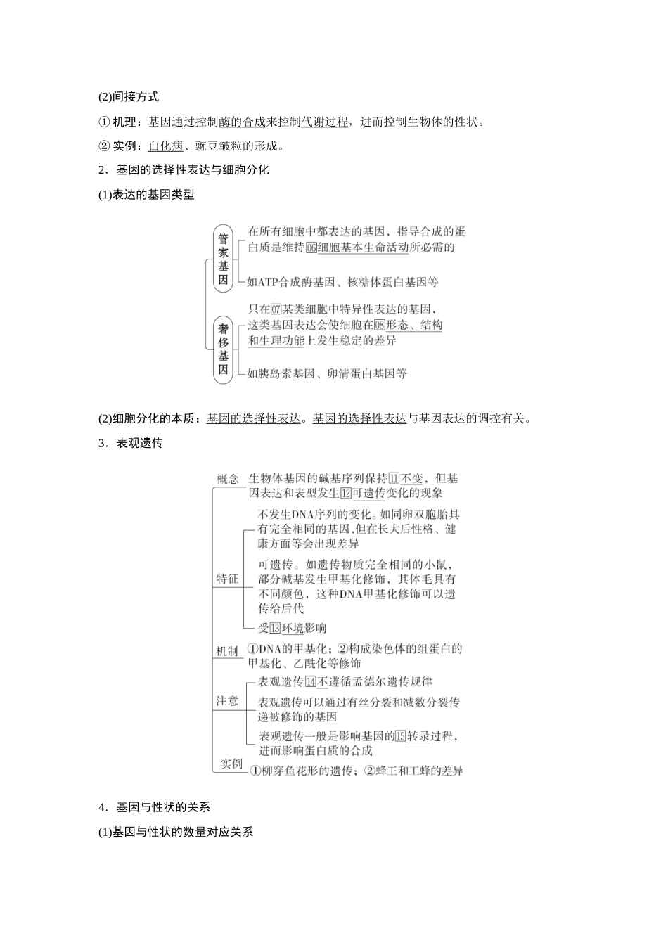 2026《金版教程》高考复习方案生物经典多选版-第五单元  第4课时  中心法则、基因与性状的关系.docx_第3页