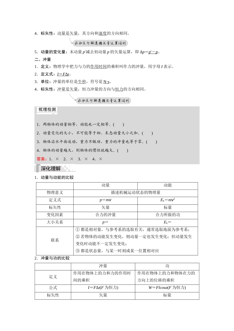 2026《金版教程》高考复习方案物理-第1讲  动量  动量定理.docx_第2页