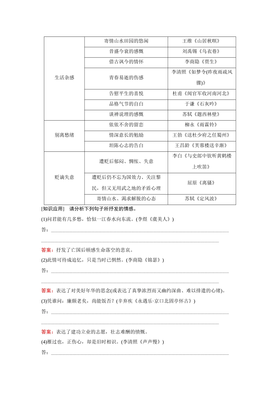 2026《金版教程》高考复习方案语文创新版-复习任务群2  第3节  任务4  鉴赏诗歌思想感情.docx_第2页