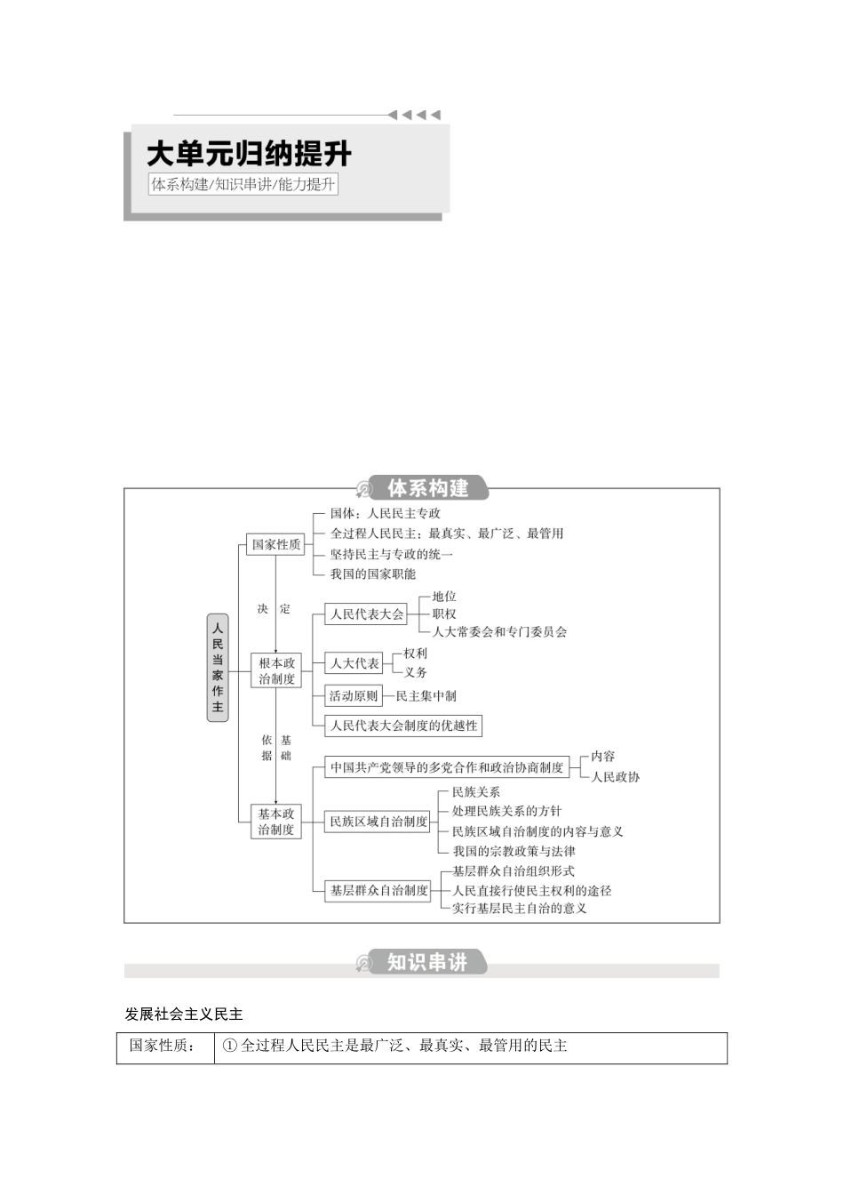 2026《金版教程》高考复习方案政治创新版-第2单元  大单元归纳提升(1).docx_第1页