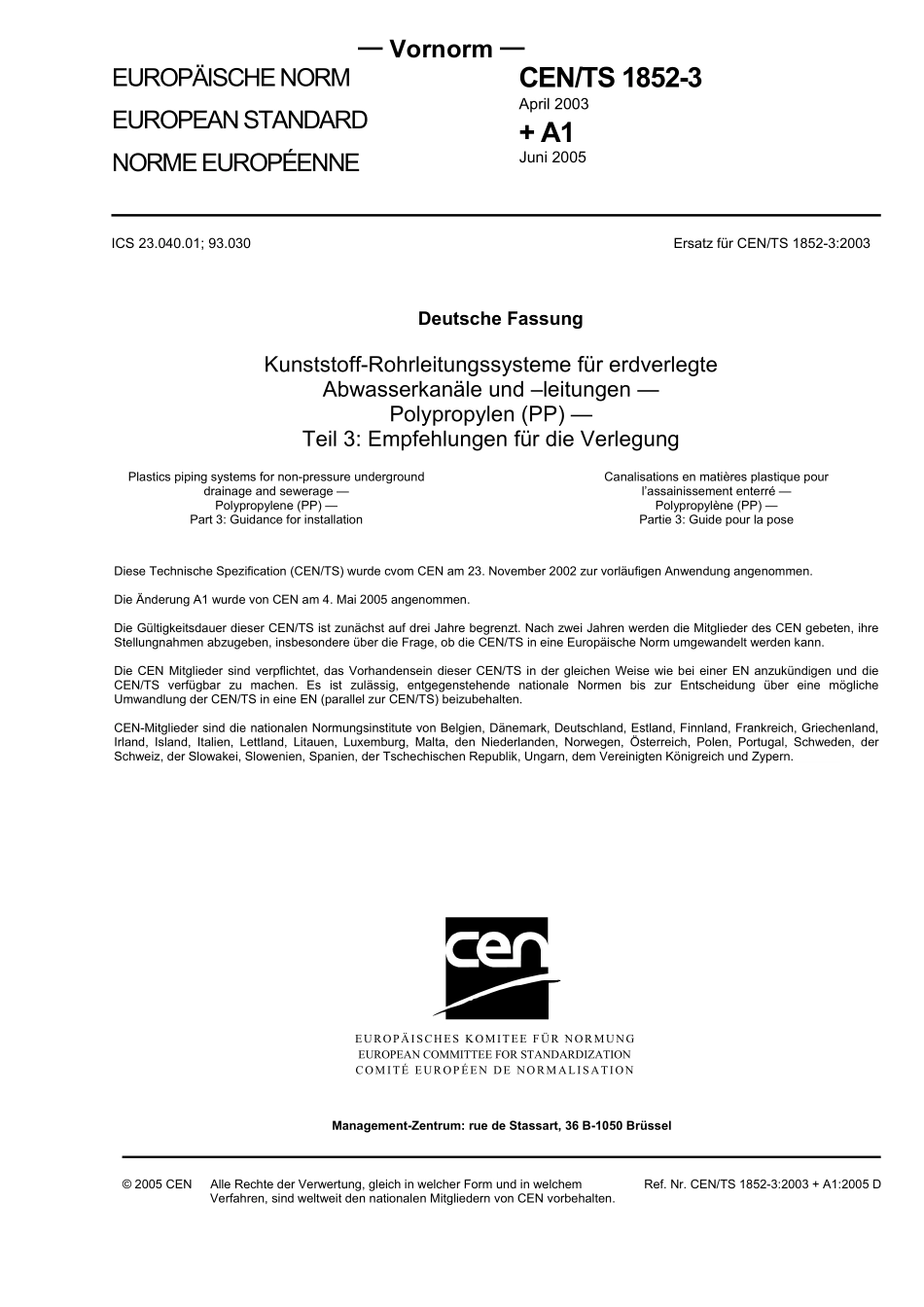 DIN CEN/TS 1852-3:2005-08(EN).pdf_第3页