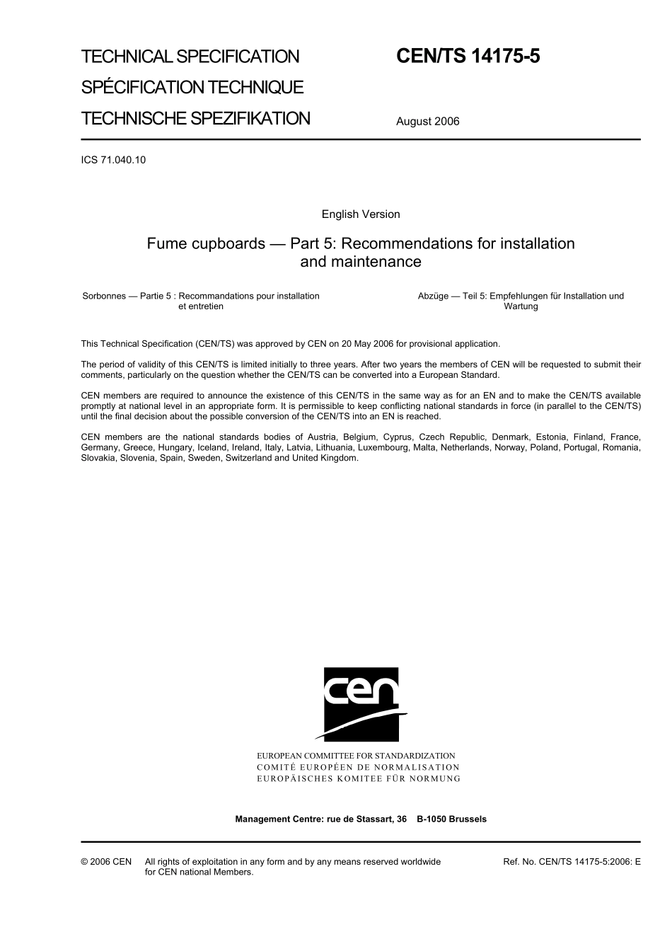 DIN CEN/TS 14175-5:2007-04(EN).pdf_第3页