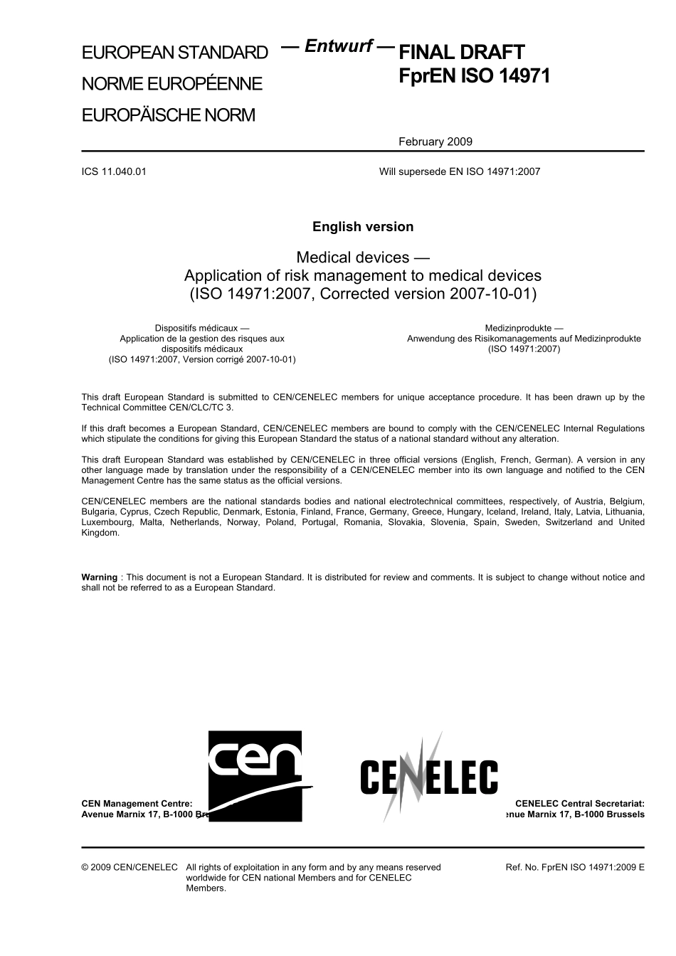 DIN EN ISO 14971／A1：2009-04（EN）.pdf_第3页