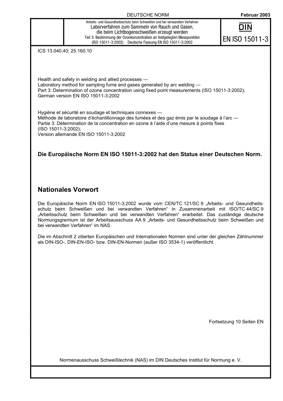 DIN EN ISO 15011-3:2003-02(EN).pdf_第1页