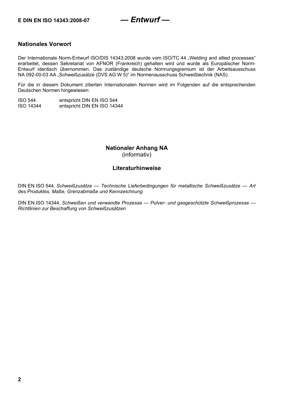 E DIN EN ISO 14343：2008-07（EN）.pdf_第2页