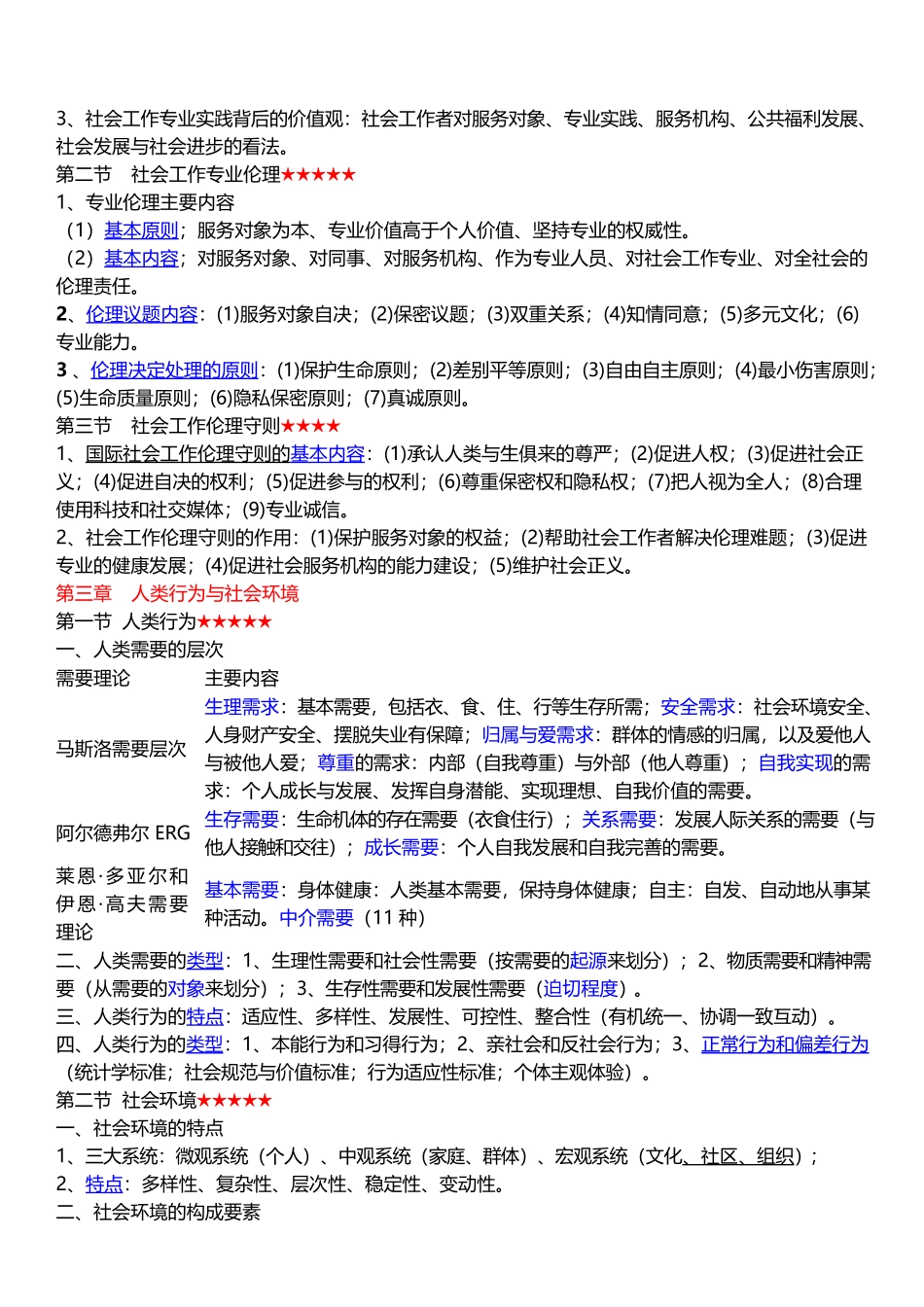 2025年社会工作者《中级综合能力》考前15页纸.docx_第2页