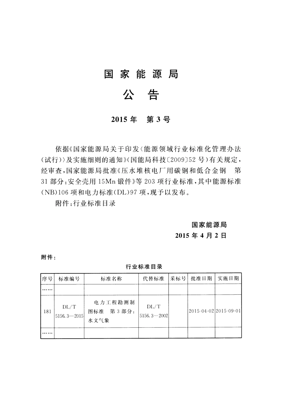 DLT5156.3-2015 电力工程勘测制图标准 第3部分：水文气象.pdf_第3页