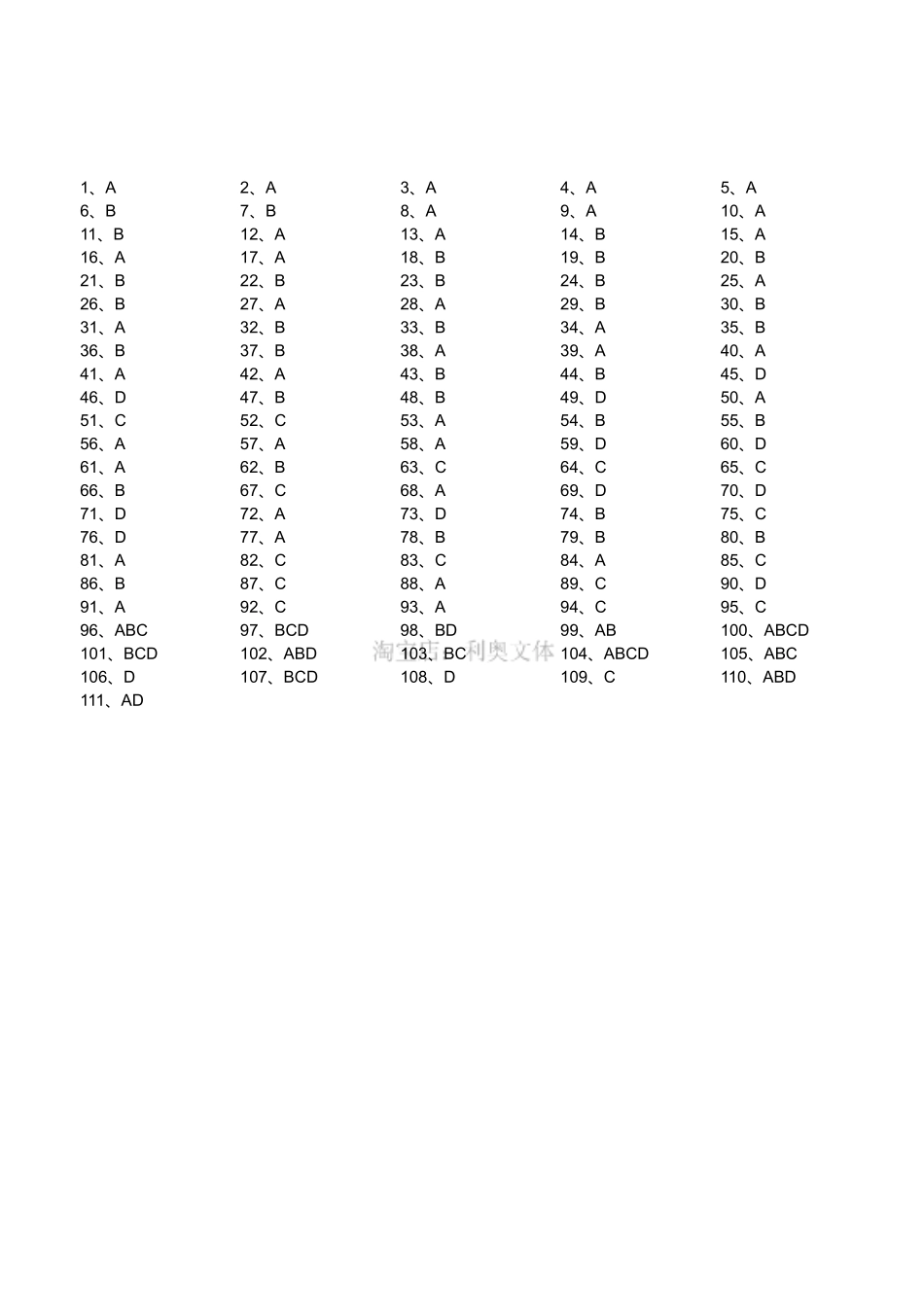 2020年12月5日四川省属事业单位招聘考试《综合知识》题(答案).pdf_第1页