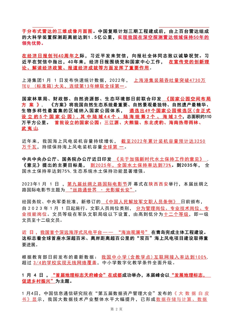 2023年1月时政热点 .pdf_第2页