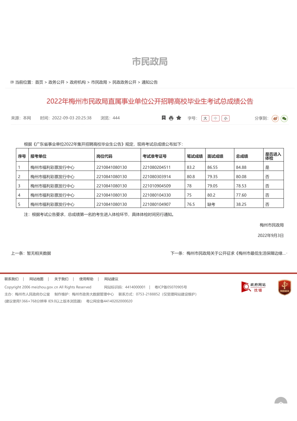 梅州市民政局直属事业单位.pdf_第1页