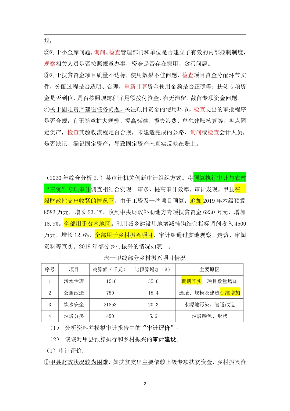 一、从真题中学审计大题答题思路.pdf_第2页