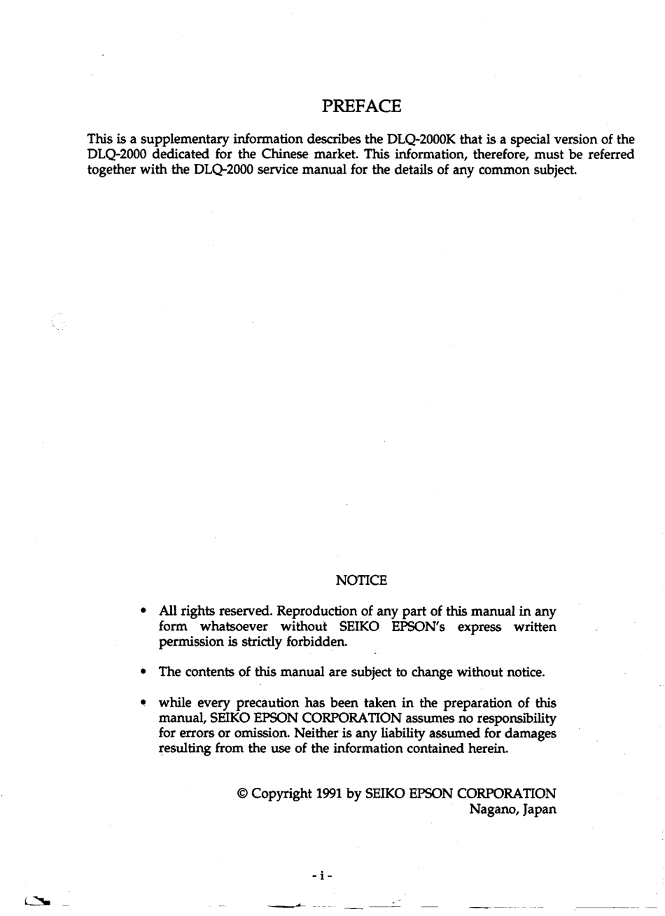 爱普生EPSON DLQ-2000K英文维修手册.pdf_第2页