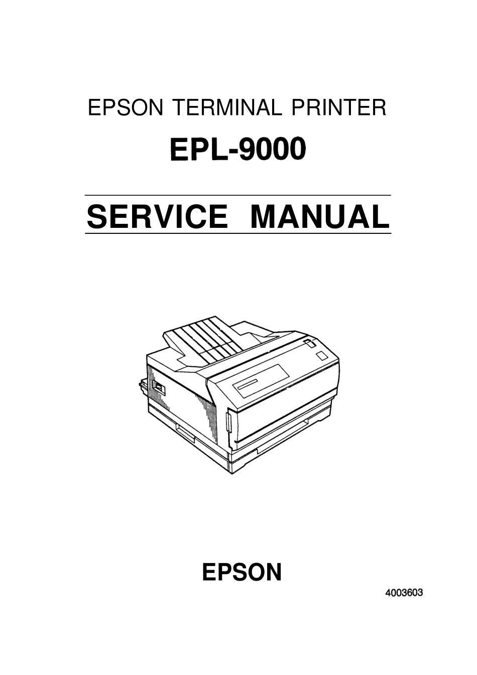 爱普生Epson EPL-9000 Service Manual英文维修手册.pdf_第1页