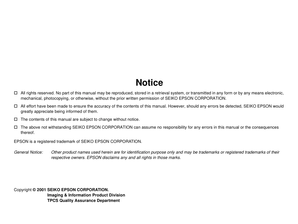 爱普生C2040UX_B英文维修手册.pdf_第2页