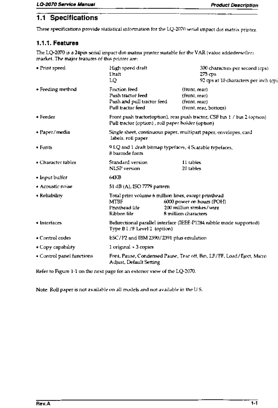 爱普生LQ2070英文维修手册.pdf_第2页