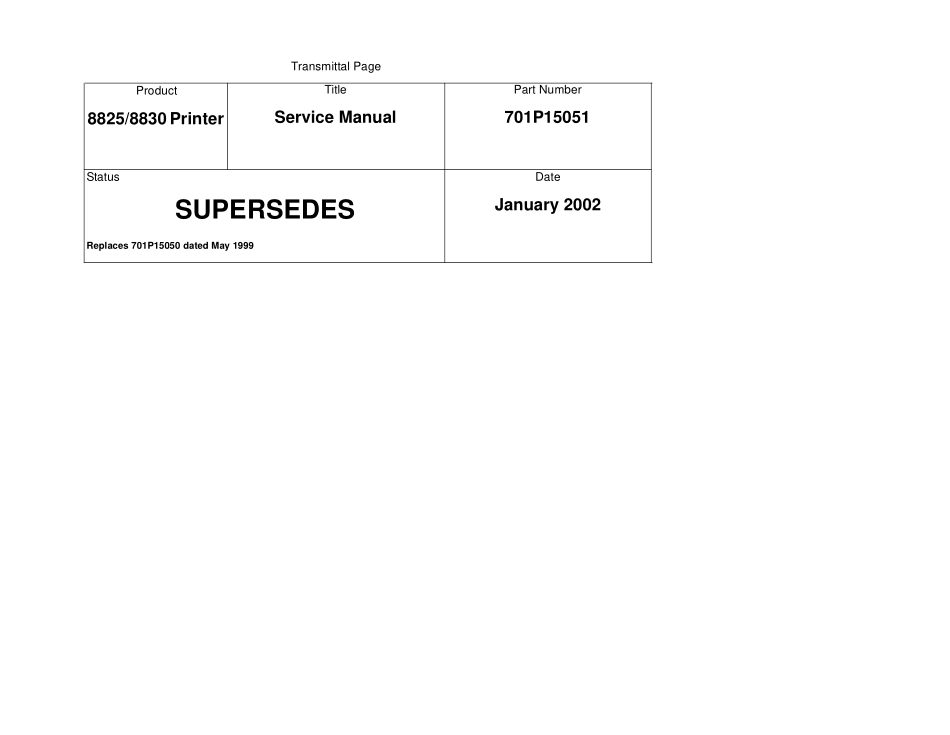 施乐8825 8830工程机英文版维修手册.pdf_第1页