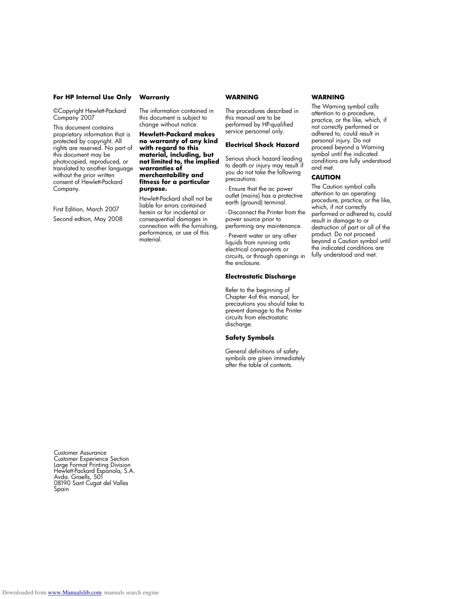 惠普Designjet z6100绘图仪英文维修手册.pdf_第2页