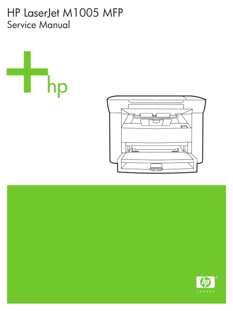 惠普 HP LaserJet M1005 MFP 激光一体机英文维修手册.pdf_第1页