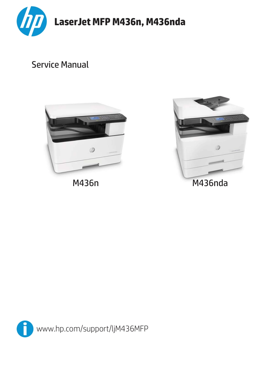惠普 HP LaserJet MFP M436n M436nda 黑白复印机英文维修手册.pdf_第1页