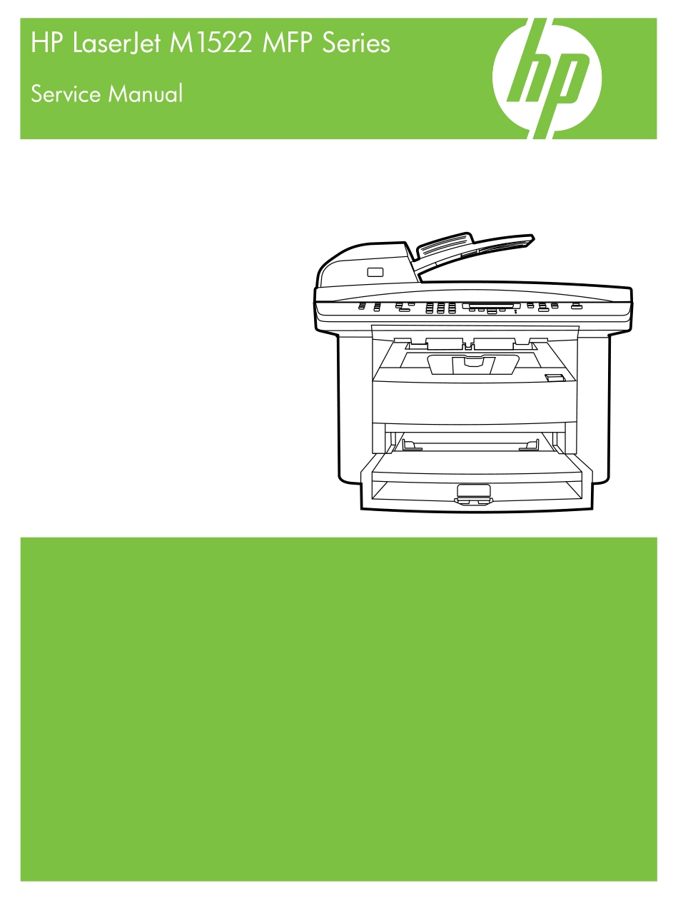 惠普 LaserJet M1522MFP 1522 黑白激光打印机英文维修手册.pdf_第1页