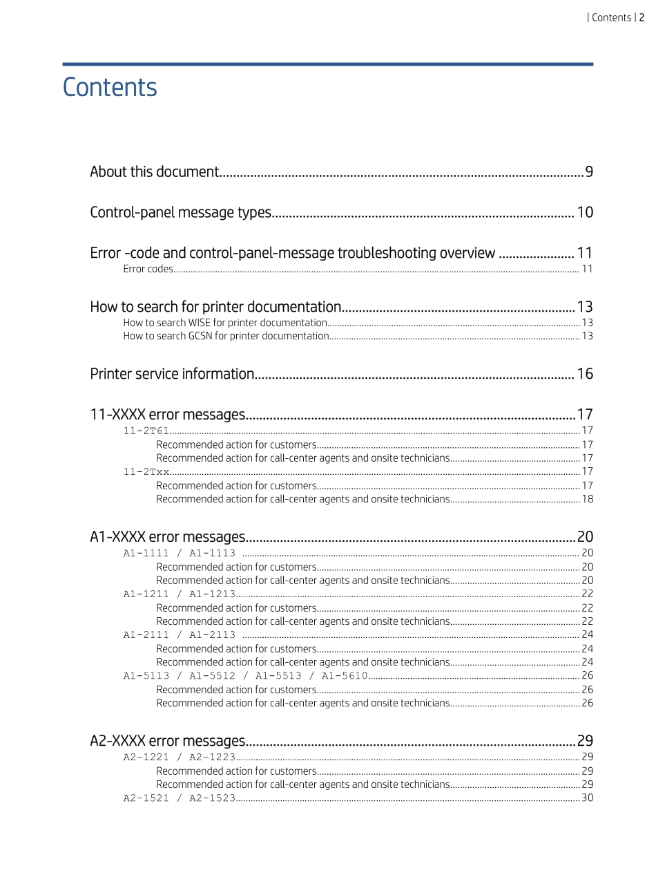 惠普 LaserJet MFP M72625dn M72630dn 黑白复印机英文面板信息及报错信息.pdf_第2页