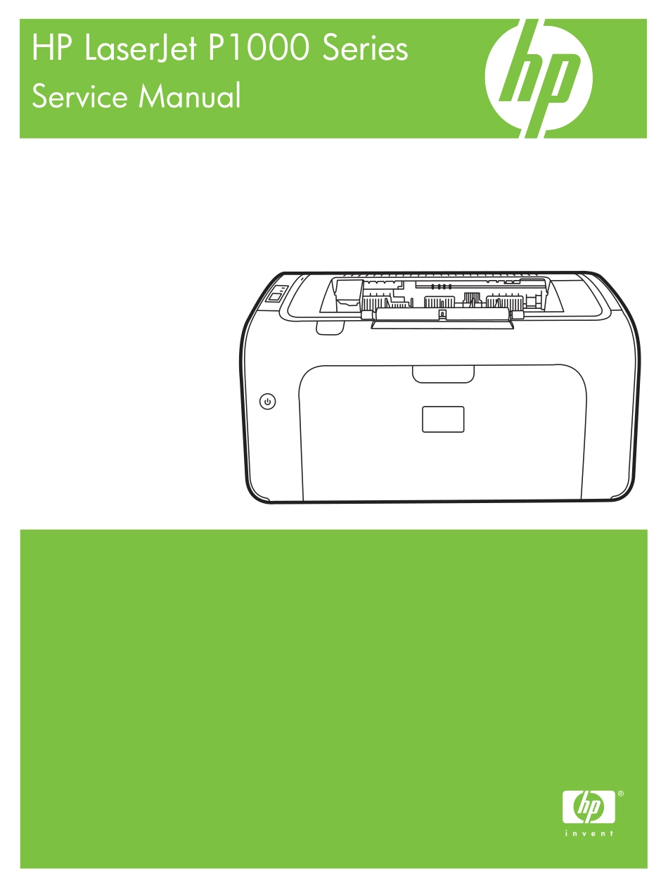 惠普 LaserJet P1005 P1006 P1007 P1008 激光打印机英文维修手册.pdf_第1页