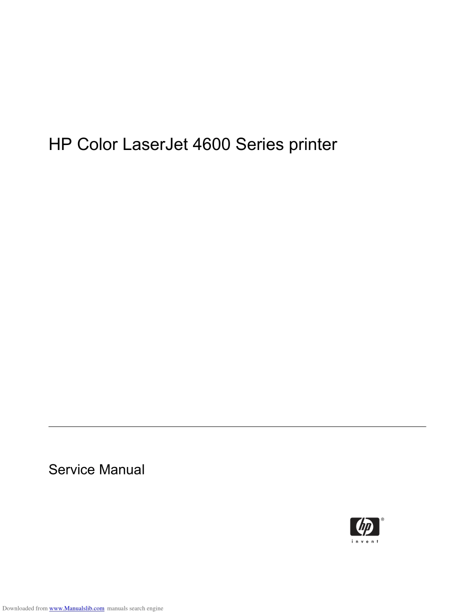 惠普COLOR LASERJET 4600 4610 4650 英文维修手册.pdf_第3页