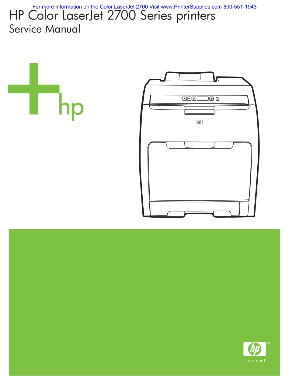 惠普Color LaserJet 2700英文维修手册.pdf_第1页