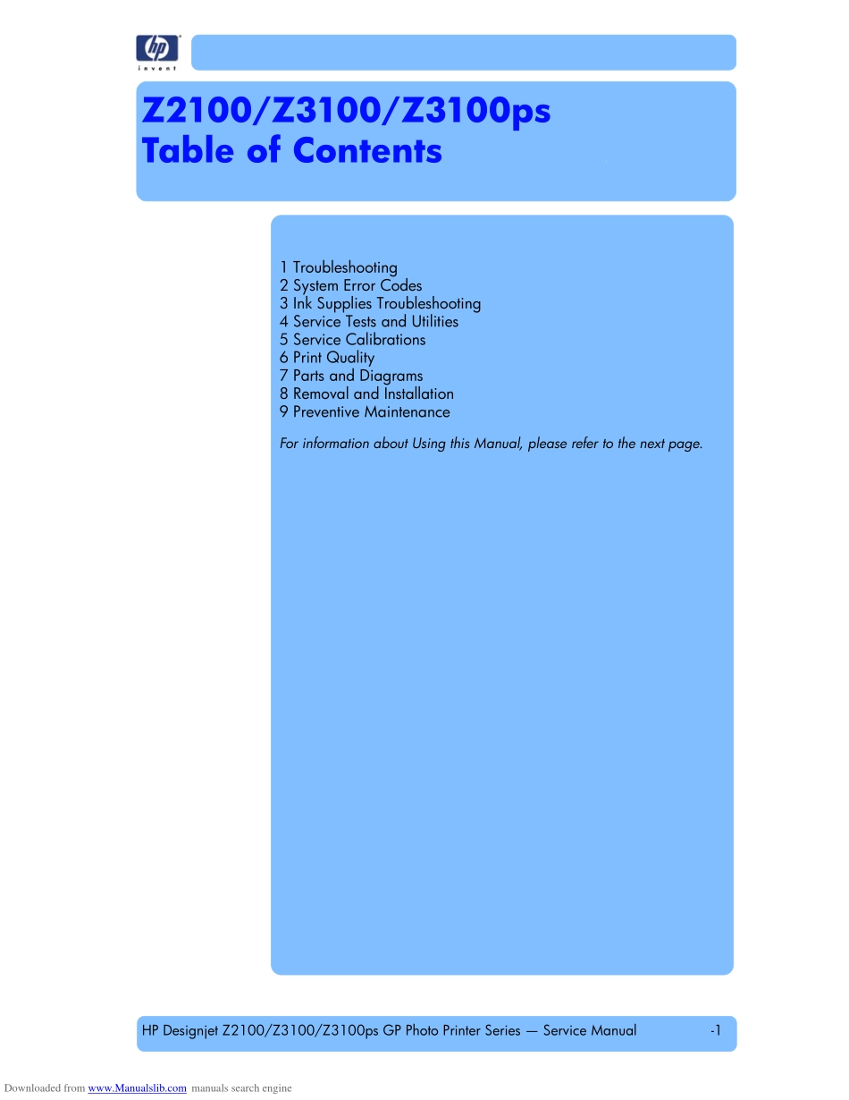 惠普Designjet z2100 Z3100 Z3100ps绘图仪英文维修手册 (1).pdf_第3页