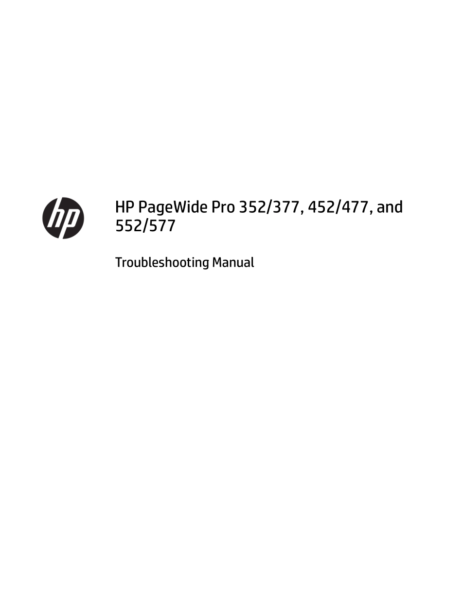 惠普 352 452 552 377 477 577页宽打印机英文故障排除手册.pdf_第3页