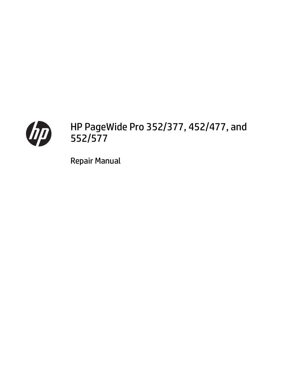 惠普 352 452 552 377 477 577页宽打印机英文维修手册.pdf_第3页