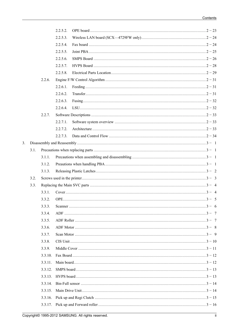 三星 SCX 4729 4728 4701 4705 4726 英文维修手册.pdf_第3页