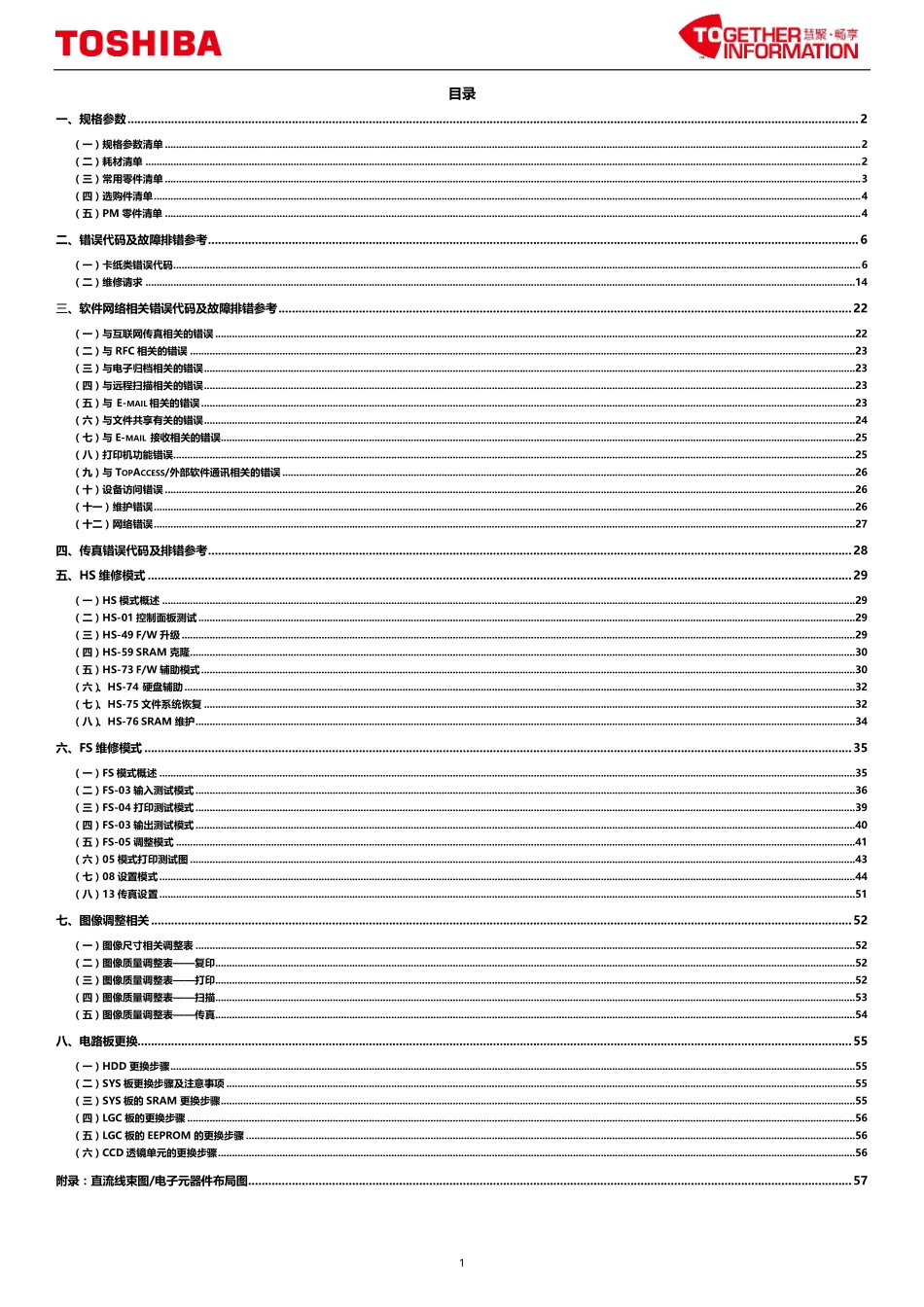 东芝 e-STUDIO 5618A 6618A 7618A 8618A 复印机中文便携维修代码手册.pdf_第2页