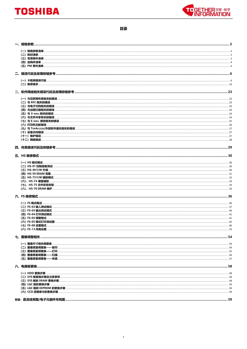 东芝 e-STUDIO 5516AC 6516AC 7516AC 复印机中文服务便携维修代码手册.pdf_第2页