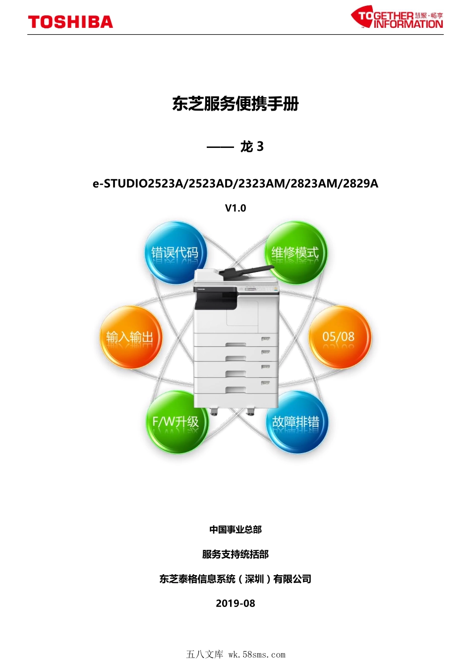 东芝 e-STUDIO 2523A 2523AD 2323AM 2823AM 2829A 复印机中文服务便携维修代码手册.pdf_第1页