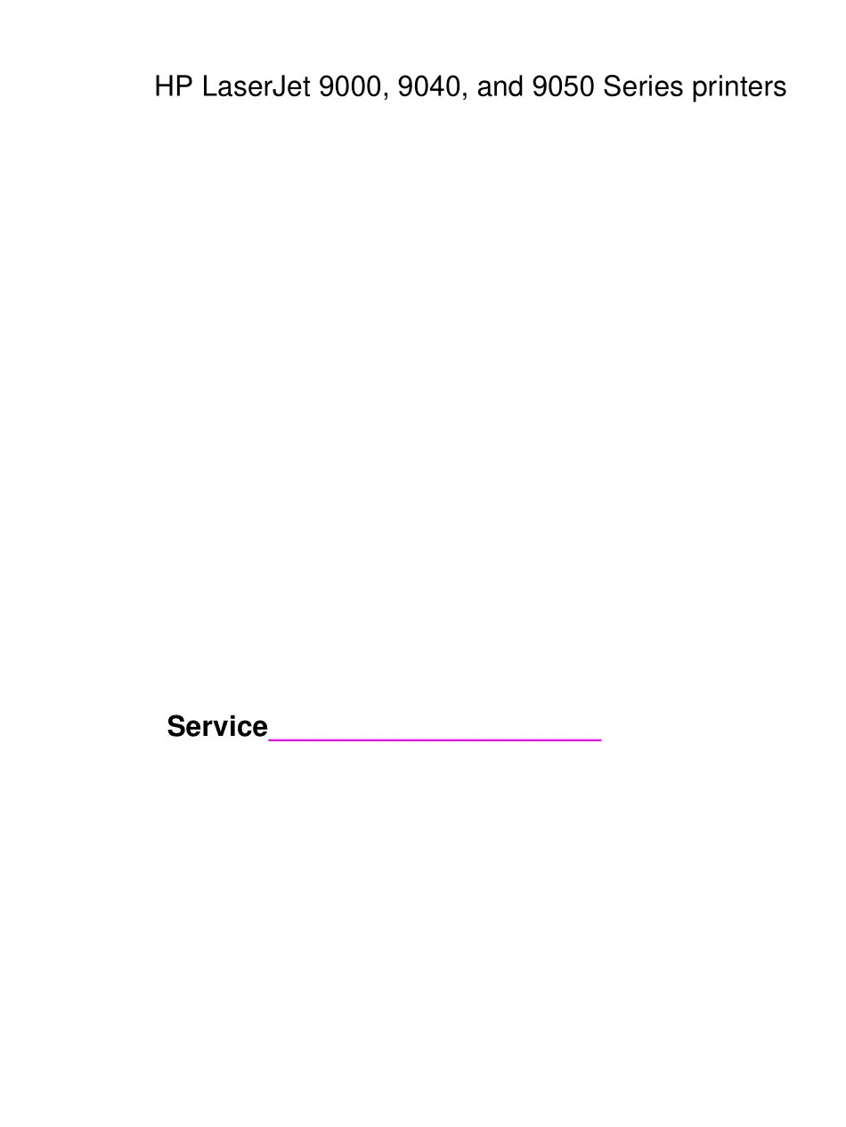 惠普 HP LaserJet 9000 9040 9050 打印机英文维修手册.pdf_第3页