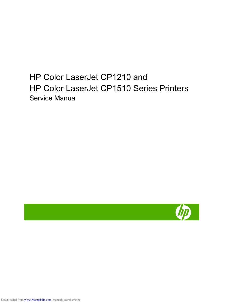 惠普 CP1215 CP1515 CP1518 CP1210 彩色激光打印机英文维修手册.pdf_第3页