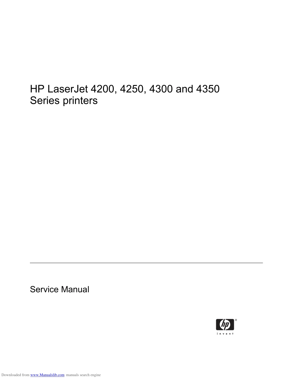 惠普Laserjet 4200 4250 4300 4350英文维修手册.pdf_第3页