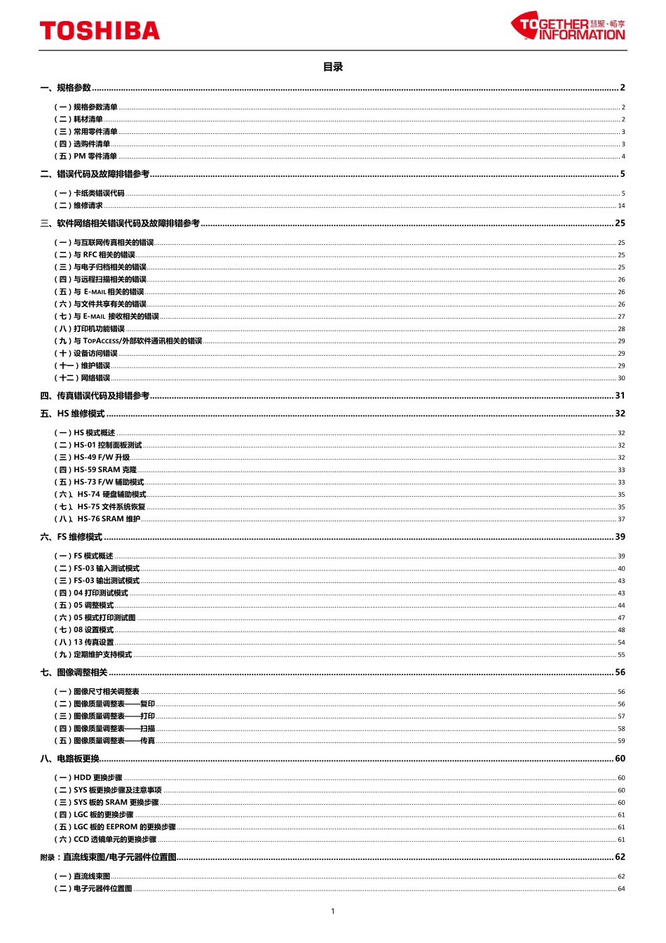东芝 2615AC 3115AC 3615AC 4615AC 5115AC 东芝服务便携维修代码手册.pdf_第2页