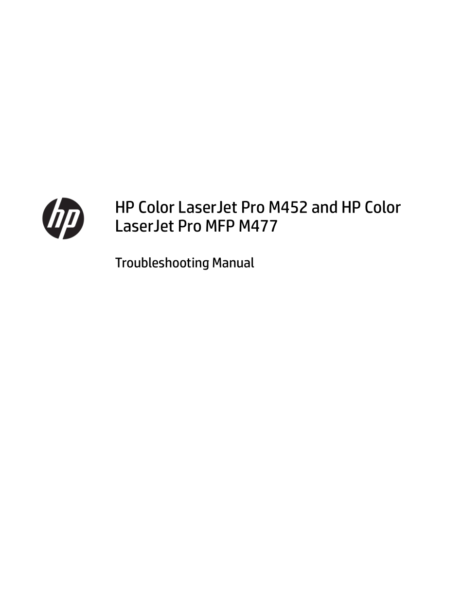惠普Color Laserjet Pro M452nw M452dw M452dn M477fnw M477fdw M477fdn 英文故障排除手册.pdf_第3页