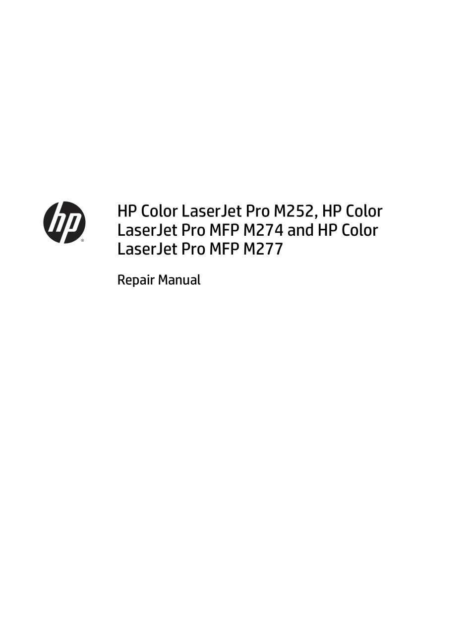 惠普Color Laserjet Pro M252 MFP M274 277 彩色激光机 维修手册 拆机手册 英文版.pdf_第3页