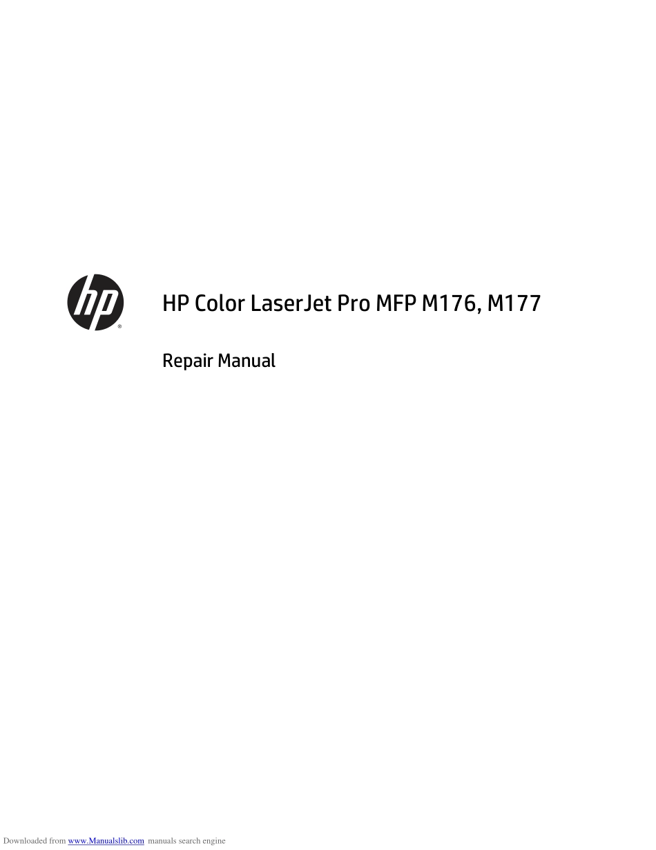 惠普Color Laserjet Pro M176 177英文维修手册.pdf_第3页