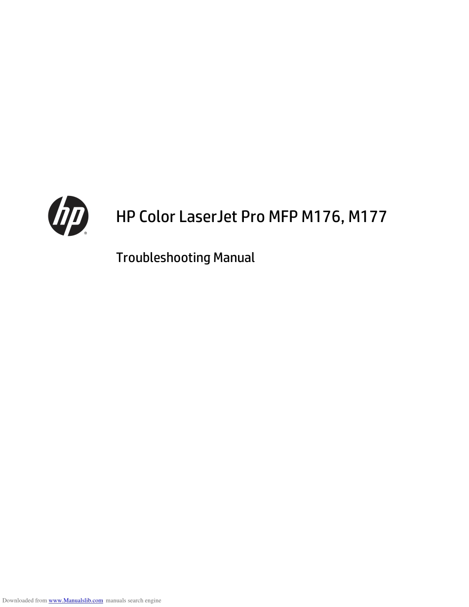 惠普Color Laserjet Pro M176 177故障排除手册.pdf_第3页