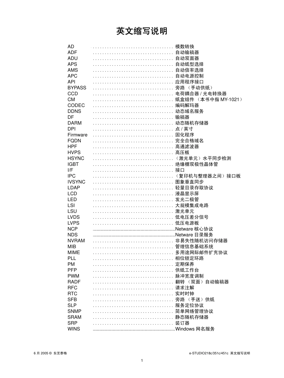 东芝 e-STUDIO 281c 351c 451c 彩色复印机服务代码手册.pdf_第3页