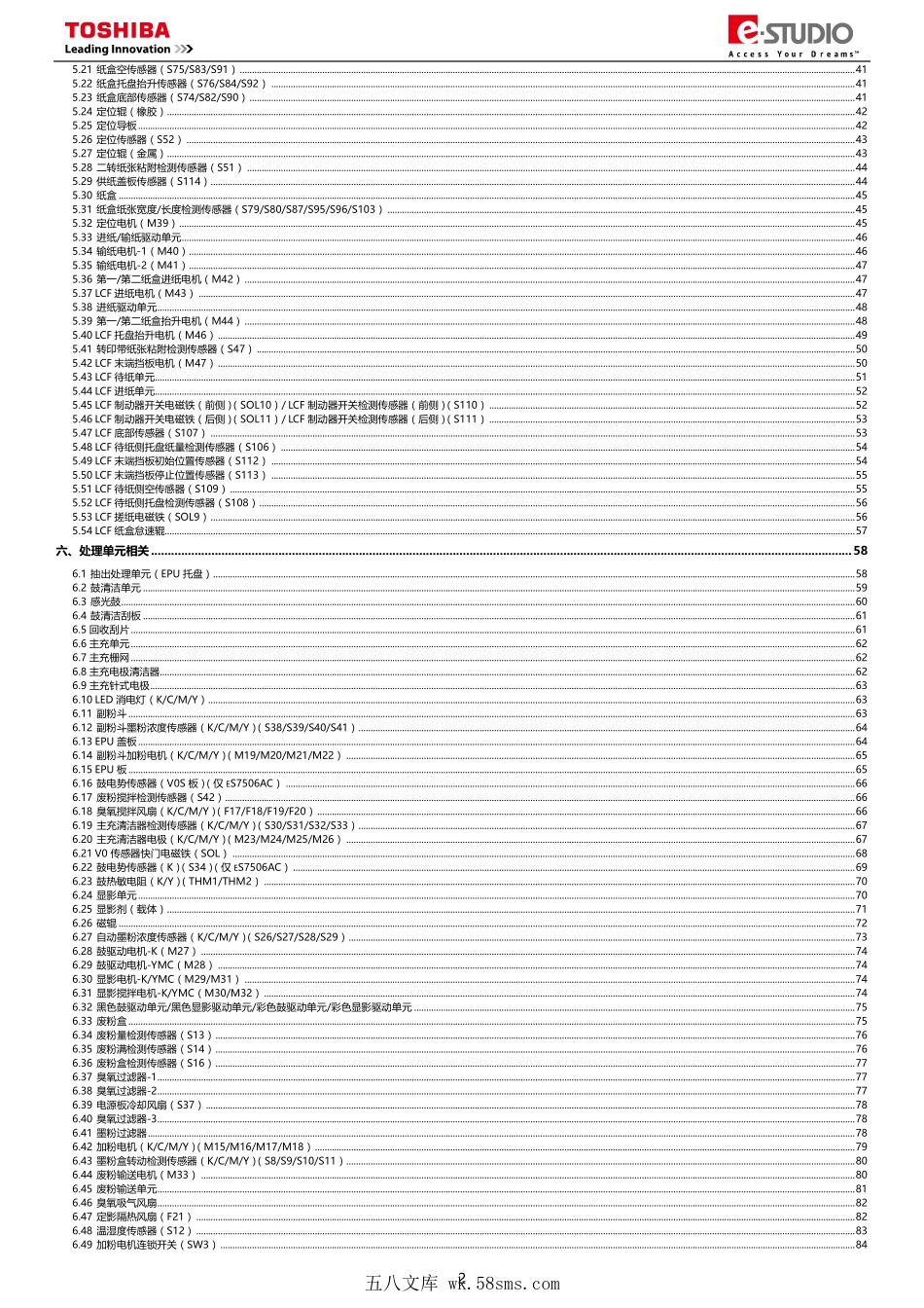 东芝 e-STUDIO 5506AC 6506AC 7506AC 复印机维修手册(拆卸安装篇).pdf_第1页