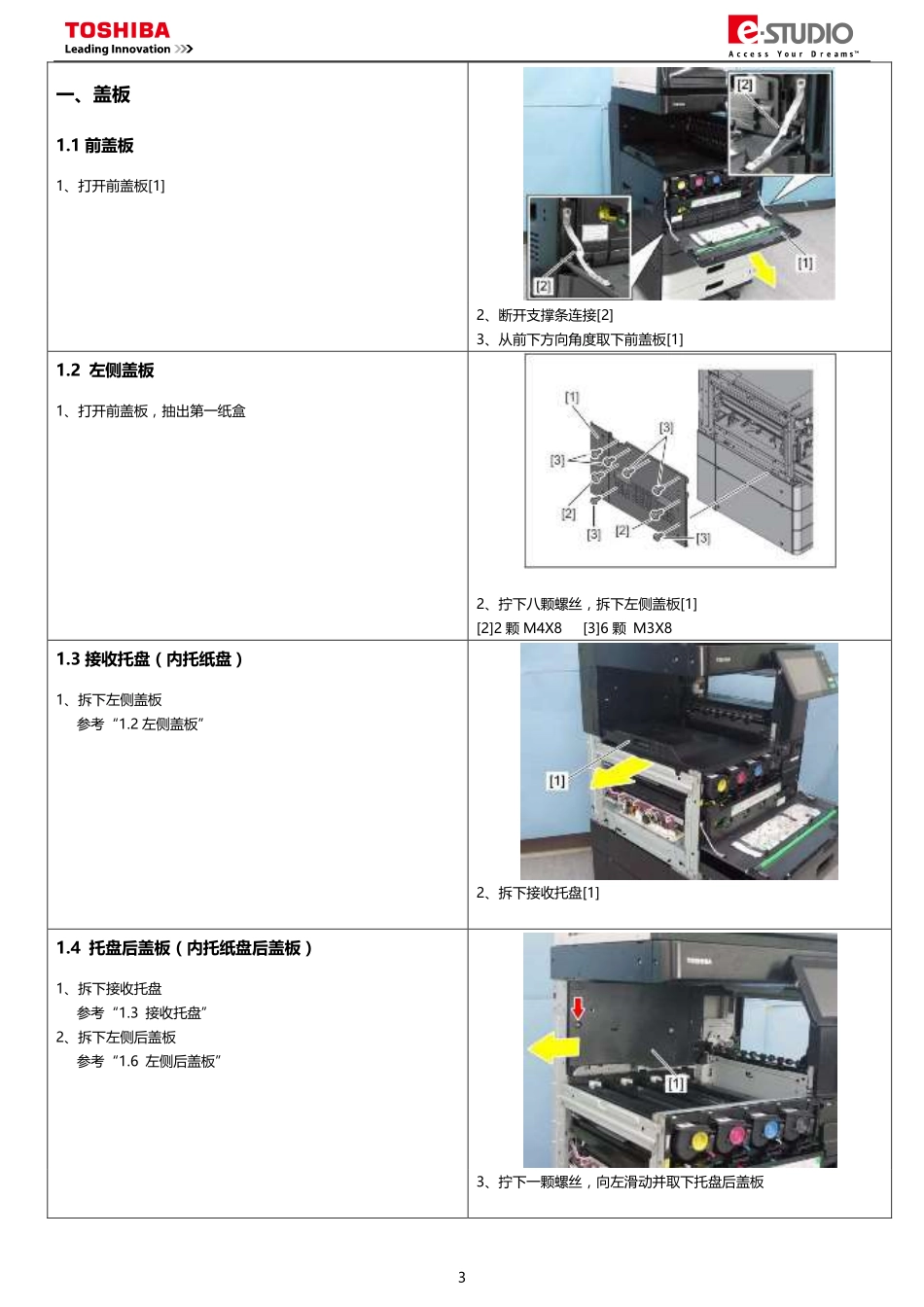 东芝 e-STUDIO 2505AC 3005AC 3505AC 4505AC 5005AC 彩色复印机维修手册(拆卸安装篇).pdf_第2页