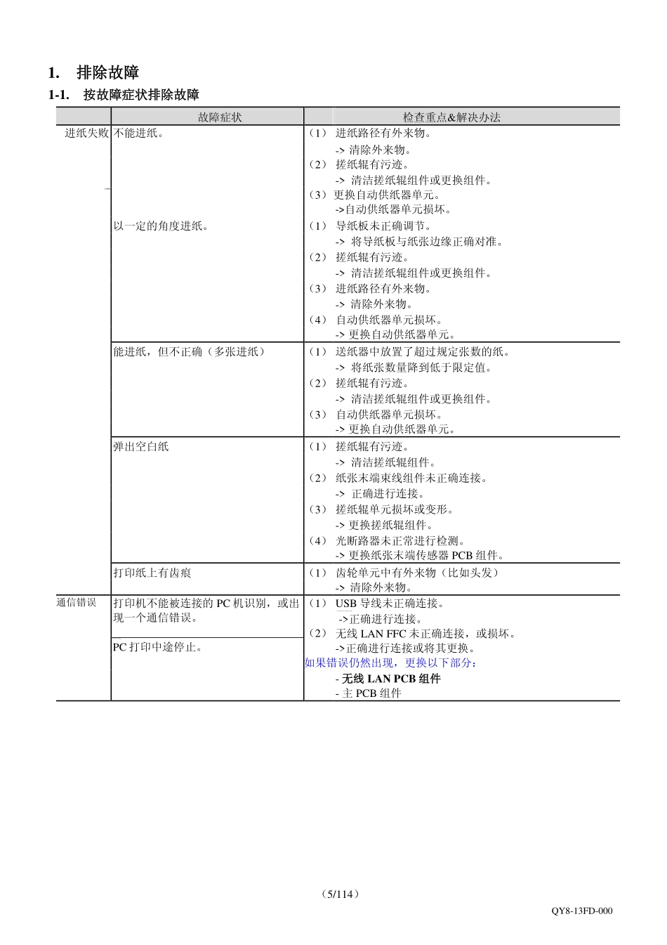 佳能 G4800 4800 喷墨打印机中文维修手册.pdf_第3页