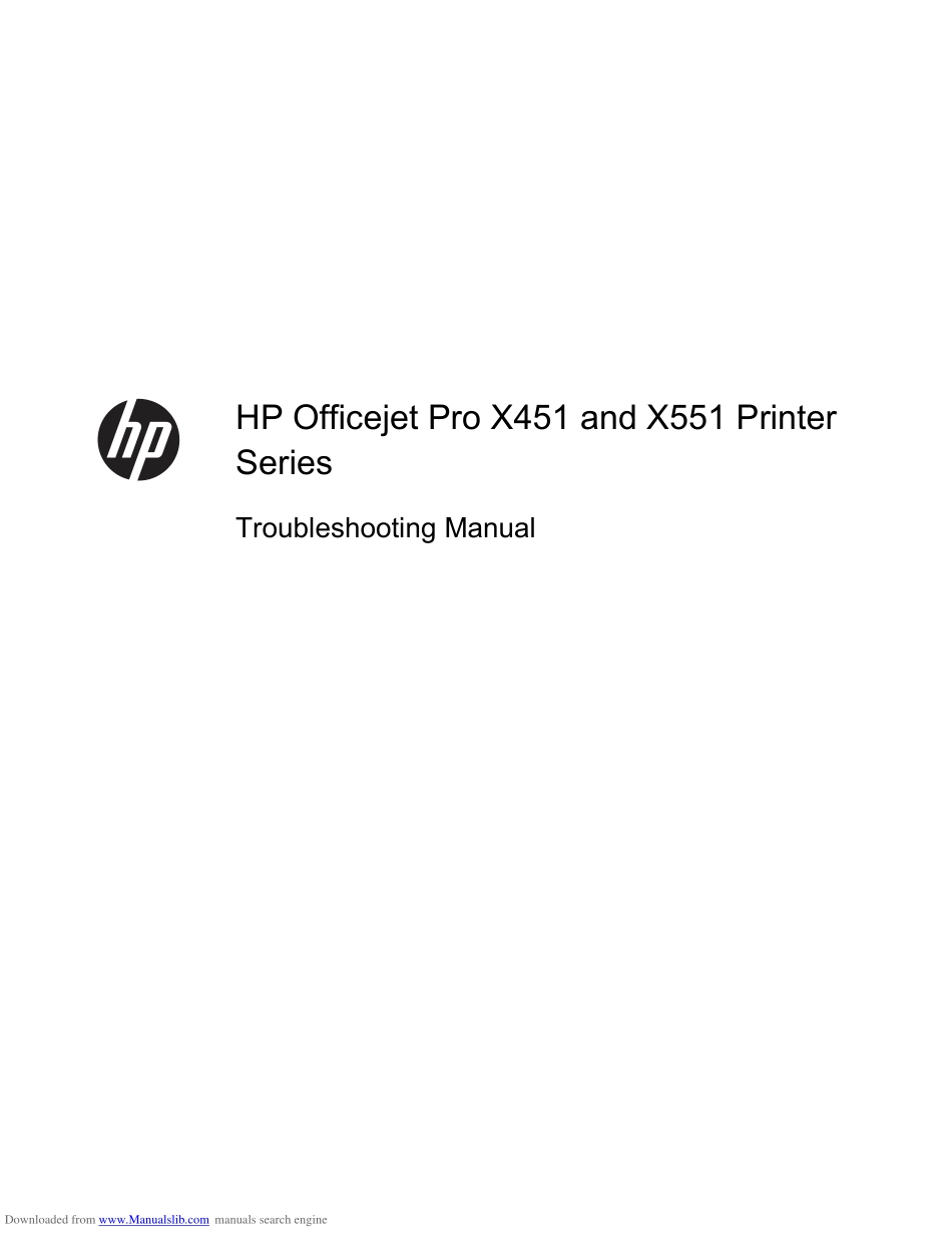惠普Officejet Pro X451 X551故障排除手册.pdf_第2页