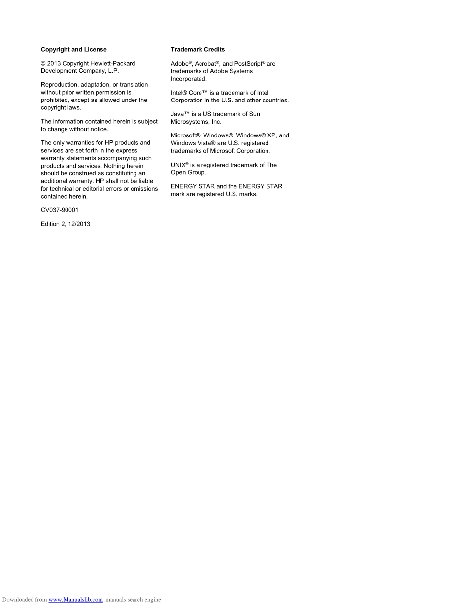 惠普Officejet Pro X451 X551故障排除手册.pdf_第3页